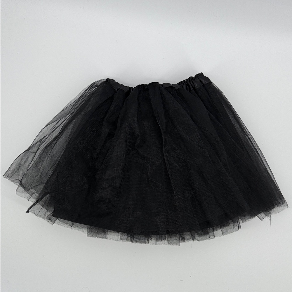 Black Tulle Layered Skirt Costume Holiday Lined